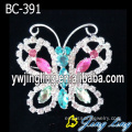 Pernos de la broche de diamantes de imitación hermosa mariposa personalizados